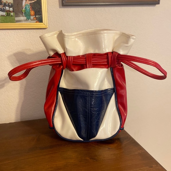 red white and blue handbags